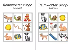 Vorschau - Spiele - Reimwörter - Bingo - Seite 3
