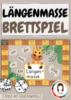 Vorschau - Spiele - Längenmaße umrechnen | 3 Würfelspiele | differenziert - Deckblatt