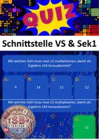 Vorschau - Spiele - Gameshow: Schnittstelle Volksschule & Sekundarstufe 1 (mit Sounds & Animationen) - Deckblatt