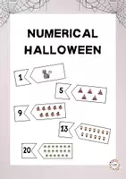 Vorschau - Bildkarten - Numerical halloween - Deckblatt