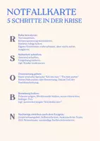 Vorschau - Lehrpläne/Lehrermaterial - Notfallkarte (5 schritte in der Krise) - Seite 1