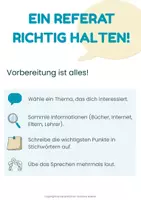 Vorschau - Arbeitsblätter - Ein Referat richtig halten – Komplettset - Seite 1