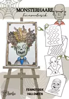 Vorschau - Mal- und Bastelvorlagen - Monsterhaare Feinmotorik | Schneiden üben | Halloween - Deckblatt
