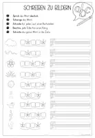 Vorschau - Arbeitsblätter - Schreiben zu Bildern - Wortebene - Seite 3