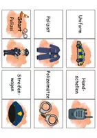 Vorschau - Arbeitsblätter - Domino Polizei - Bastelvorlage - DaZ/DaF / Deutsch (Wortschatz) - Seite 2