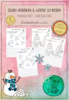 Vorschau - Arbeitsblätter - Silben verbinden & Wörter schreiben im Winter - Deckblatt