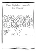Vorschau - Arbeitsblätter - Monatsleseheft - Oktober - Klasse 3 - Seite 1