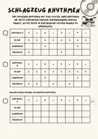 Vorschau - Arbeitsblätter - Schlagzeug Rhythmen üben und erfinden - Deckblatt
