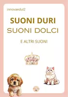 anteprima - Flashcard - Suoni dolci e suoni duri. - Pagina di copertina