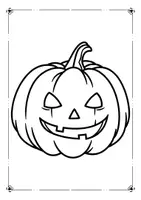 Vorschau - Mal- und Bastelvorlagen - Halloween Grusel Ausmalbilder - Seite 1
