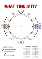 anteprima - Esercizi - What time is it? – orologio in inglese (4-5 primaria) - Pagina 1