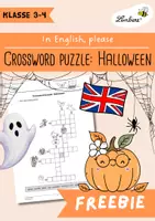 Vorschau - Arbeitsblätter - Kreuzworträtsel: Halloween (Englisch) - Deckblatt