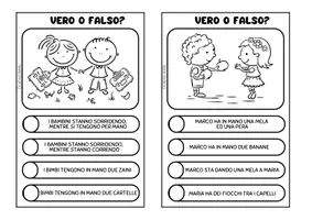 anteprima - Esercizi - VERO O FALSO: 20 SCHEDE DI LETTURA E COMPRENSIONE - Pagina 2