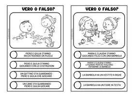anteprima - Esercizi - VERO O FALSO: 20 SCHEDE DI LETTURA E COMPRENSIONE - Pagina 3