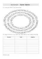 Vorschau - Arbeitsblätter - Wortarten "St. Martin", 4 Arbeitsblätter - differenziert, Klasse 2-5 - Seite 3