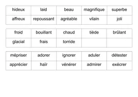 Aperçu - Apprentissages en autonomie - Développer le vocabulaire - Les nuances - Page 2