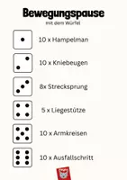 Vorschau - Arbeitsblätter - Bewegungspause / Sportlich aktiv in der Pause - Deckblatt