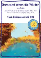 Vorschau - Arbeitsblätter - Bunt sind schon die Wälder - Deckblatt