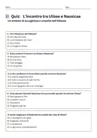 anteprima - Quiz - L'incontro tra Ulisse e Nausicaa nell'Odissea - Pagina 1