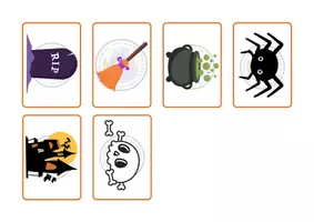 Vista previa - Otros - Asocia palabra e imagen - Halloween - página 2