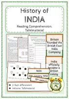 Vorschau - Arbeitsblätter - History of INDIA (mit Tafelmaterial, 2-fach differenziert) - Deckblatt