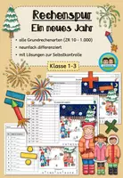Vorschau - Arbeitsblätter - Rechenspur: Silvester/Neujahr - Ein neues Jahr beginnt (Klasse 1-3) - Deckblatt