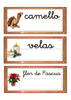 Vista previa - Tarjetas / Manipulativos - Lecto-escritura minúscula ligada (Navidad) - página 2
