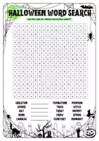 Vorschau - Arbeitsblätter - HALLOWEEN - Word Search (4 Versionen) + QUiZ - Seite 2
