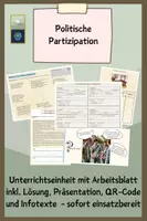 Vorschau - Stundenentwürfe - Politische Partizipation - Deckblatt