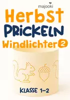 Vorschau - Mal- und Bastelvorlagen - Prickeln Herbst - Windlichter 2 - Kunst Herbst Kunst - Windlichter basteln - Klasse 1-2 - Kunst Herbst Kunst - Deckblatt
