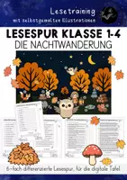 Vorschau - Arbeitsblätter - Materialpaket Lesen - Herbst Halloween Klasse 1, 2 und 3 - Seite 3