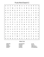 Vorschau - Arbeitsblätter - Fruits and Foods Wordsearch English - Wortsuche Englisch Rätsel - Seite 1