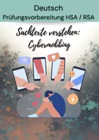 Vorschau - Arbeitsblätter - Sachtext Cybermobbing, Prüfungsvorbereitung HSA /RSA - Deckblatt