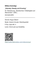 Vorschau - Arbeitsblätter - Metamorphosen in William Kentridges: „Sobriety, Obesity and Growing“ - Deckblatt