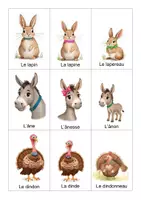 Aperçu - Apprentissages en autonomie - Familles d’animaux et leurs cris (niveau 2) - Page 1