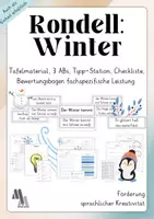 Vorschau - Arbeitsblätter - Rondell: Winter (fachspezifische Leistung, ABs, Tafelmaterial) - Deckblatt