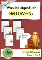 Vorschau - Arbeitsblätter - Ethik - Was ist eigentlich Halloween 1 - Deckblatt