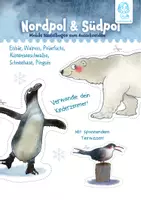 Vorschau - Arbeitsblätter - Tierwissen und Bastelvorlagen: "Nordpol & Südpol" - Deckblatt