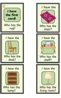 Vorschau - Spiele - Furniture & Rooms - I have Who has - Deckblatt