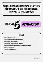 Vorschau - Stationenlernen - Materialpaket Grammatiktraining: Wortarten, Kasus, Tempus, Pronomen, Satzzeichen und Satzbau - Klasse 5 & Klasse 6 - Seite 1