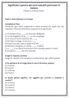 anteprima - Esercizi - Significato e genere dei nomi maschili particolari in italiano - Pagina 1