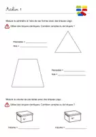 Aperçu - Feuilles d'exercices - Ateliers Aire - Périmètre - Volume (Harry Potter) - Page 1