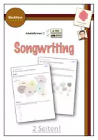 Vorschau - Arbeitsblätter - SONGWRITING - Aufbau, Text und Stimmungen verstehen - Deckblatt