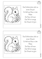 Vorschau - Mal- und Bastelvorlagen - Lese-Ausmalbilder Herbst - Klassenstufe 1 und 2 - Seite 2