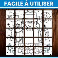 Aperçu - Matériel pour travaux manuels / dessin - Affiche Collaborative Bonjour l’Hiver - Page 1