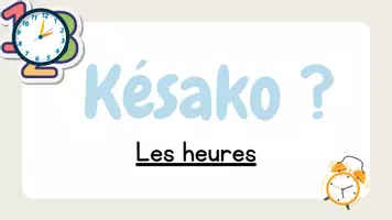 Aperçu - Présentation / Support pour le tableau - diaporama lecture d'heures - Page 1