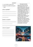 Vorschau - Arbeitsblätter - Berichte schreiben - Arbeitsblätter zum Üben für 2.AHS/NMS - Deckblatt