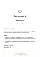 Vorschau - Stundenentwürfe - Kompass 4 – Übungspaket Baden-Württemberg - Deckblatt