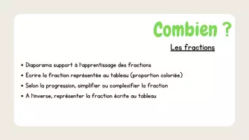 Aperçu - Présentation / Support pour le tableau - diaporama entraînement fractions - Page 2