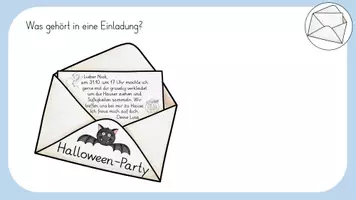 Vorschau - Mal- und Bastelvorlagen - Einladung schreiben (Halloween/ digitale Tafel) - Seite 3